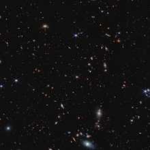 thousands of galaxies in deep space