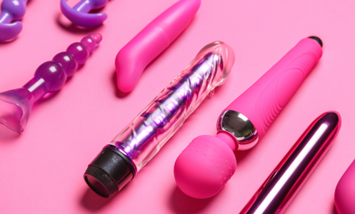 vibrators against a pink background 